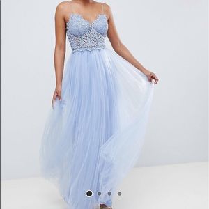 ASOS Premium Lace Cami Top Tulle Maxi Dress